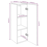 TV omarica 2 kosa siva sonoma 30,5x30x90 cm inženirski les