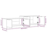 TV omarica črna 158,5x36x45 cm konstruiran les