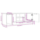 TV omarica črna 102x35x36,5 cm inženirski les