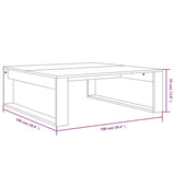 Klubska mizica siva sonoma 100x100x35 cm konstruiran les