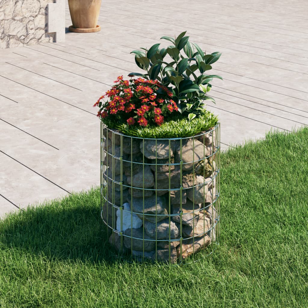 Okrogel gabion pocinkano jeklo Ø50x50 cm