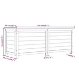 Zunanja škatla za blazine rjava 150x50x56 cm trden les jelke