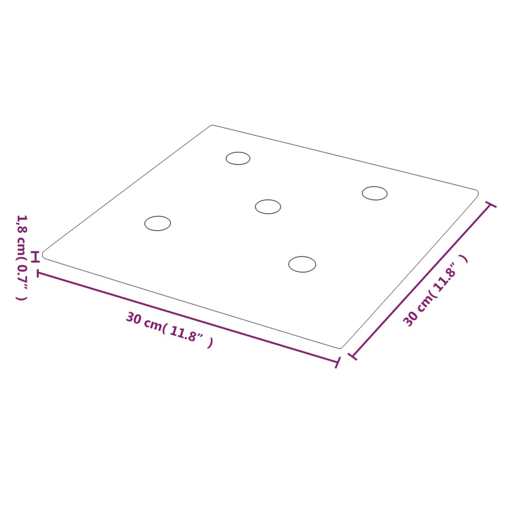 Stenski paneli 12 kosov rdeči 30x30 cm umetno usnje 1,08 m²