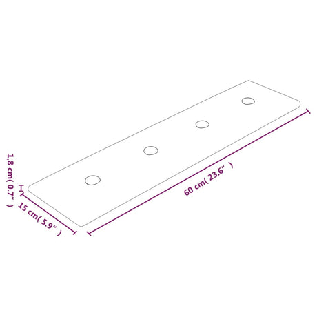 Stenski paneli 12 kosov rdeči 60x15 cm umetno usnje 1,08 m²