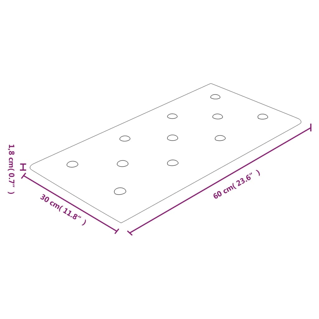 Stenski paneli 12 kosov rdeči 60x30 cm umetno usnje 2,16 m²