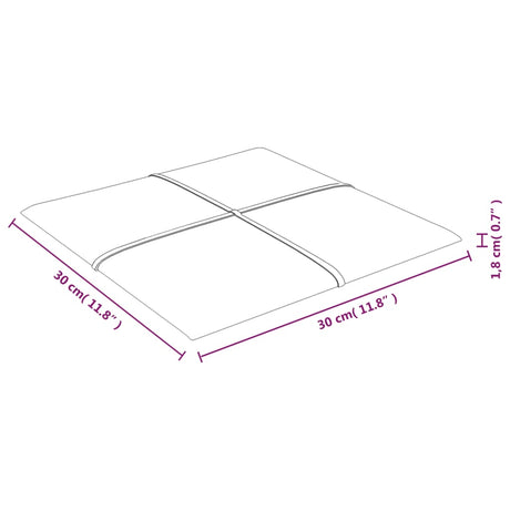 Stenski paneli 12 kosov vinsko rdeči 30x30 cm blago 1,08 m²