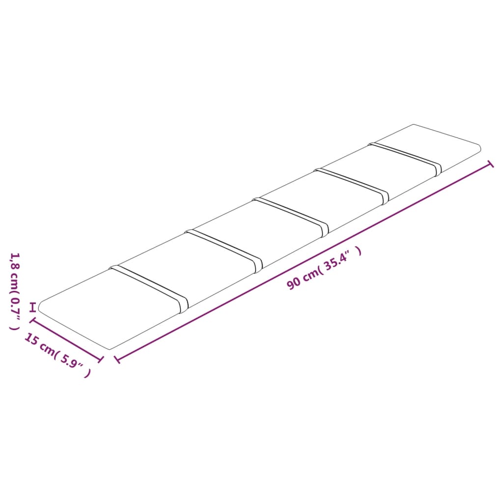 Stenski paneli 12 kosov modra 90x15 cm žamet 1,62 m²