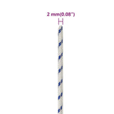 Vrv za čoln bela 2 mm 25 m polipropilen