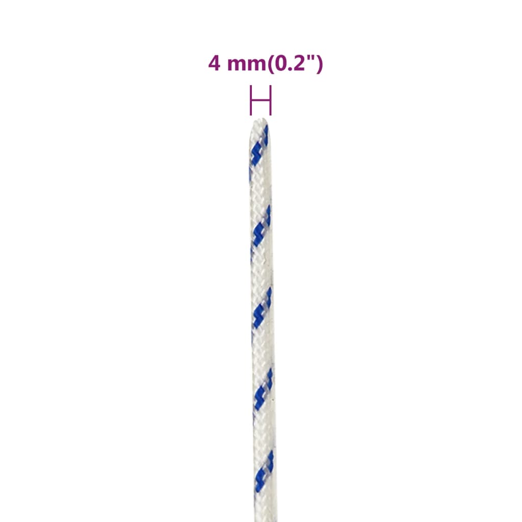 Vrv za čoln bela 4 mm 25 m polipropilen