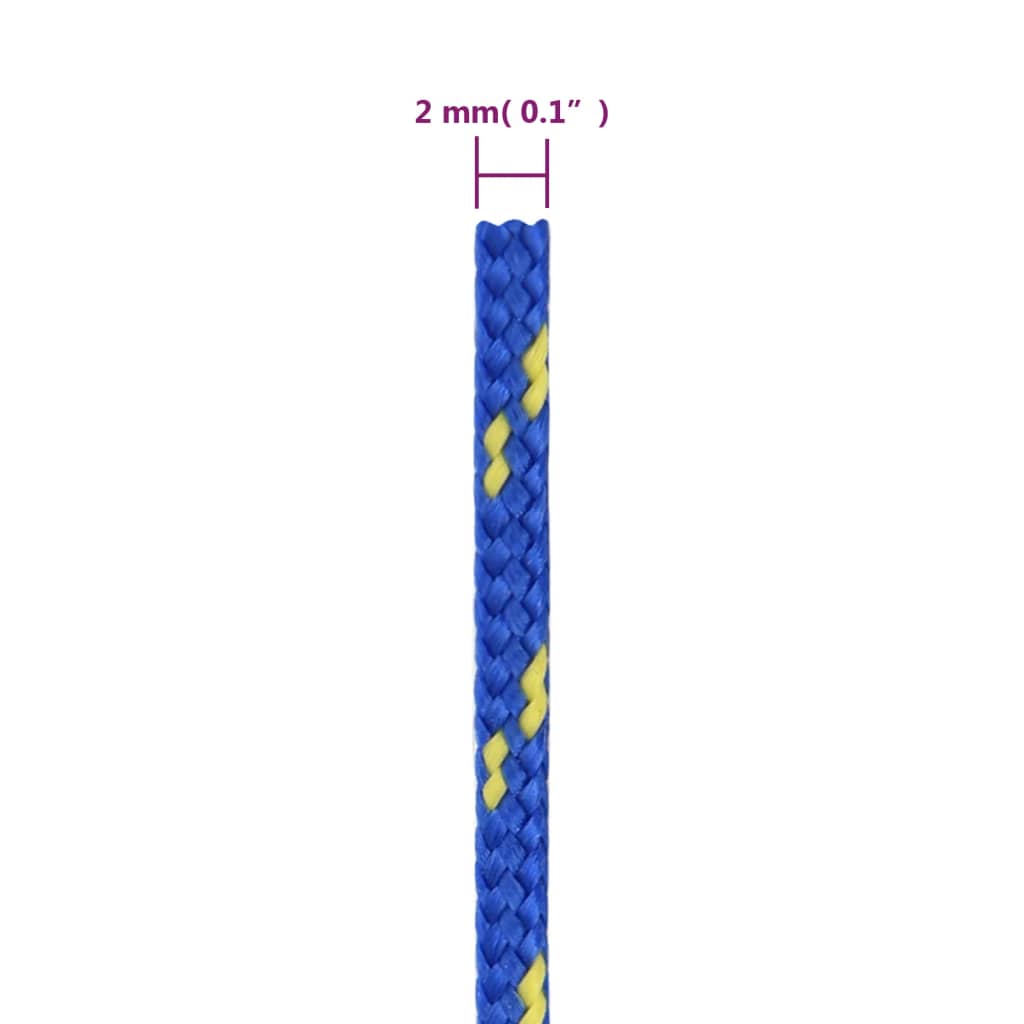 Vrv za čoln moder 2 mm 25 m polipropilen