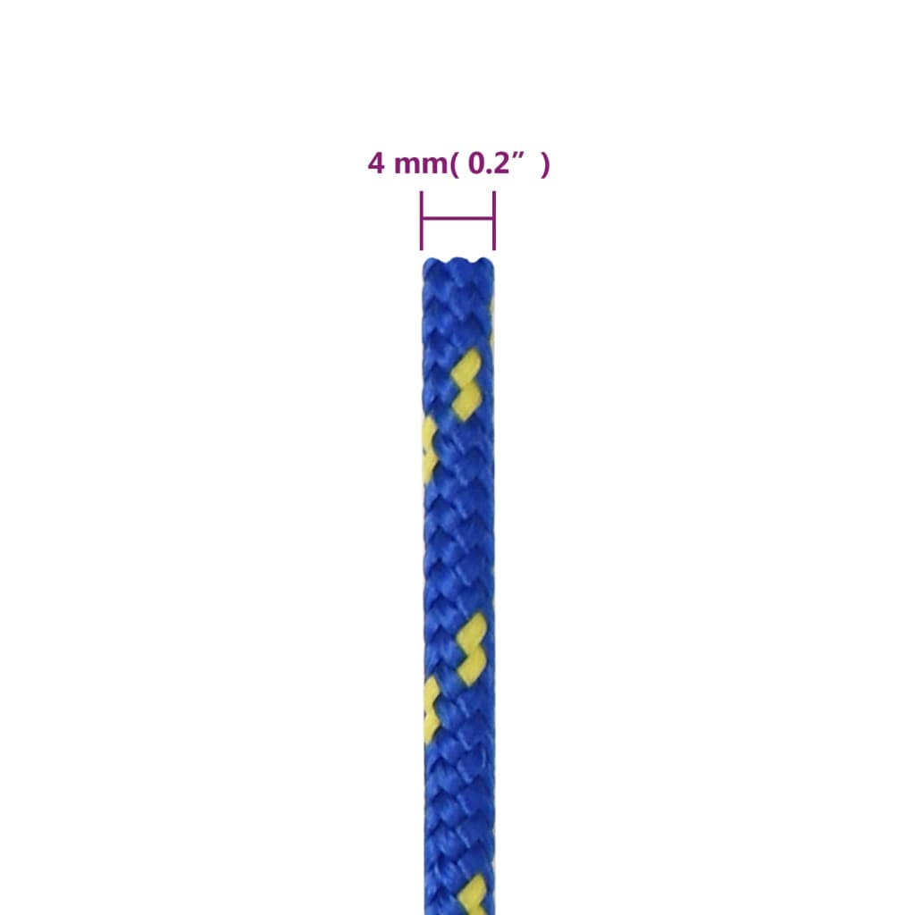 Vrv za čoln moder 4 mm 100 m polipropilen