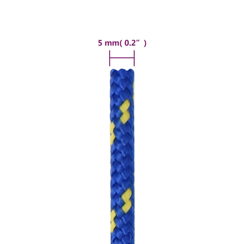 Delovna vrv moder 5 mm 50 m polipropilen