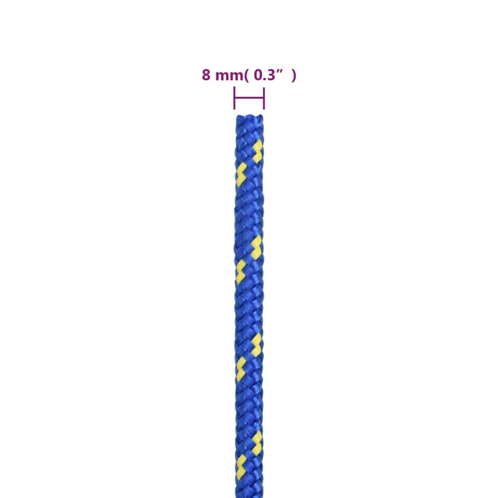 Vrv za čoln moder 6 mm 25 m polipropilen