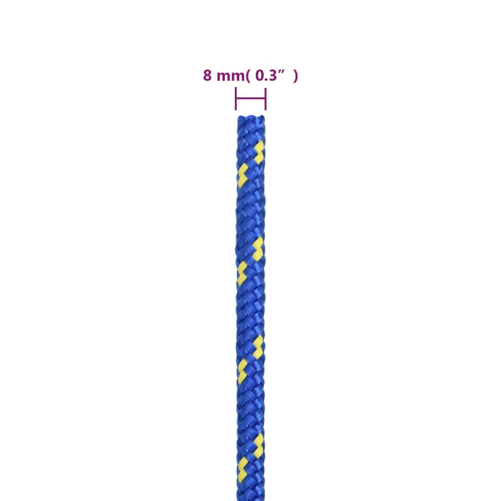 Vrv za čoln moder 8 mm 50 m polipropilen