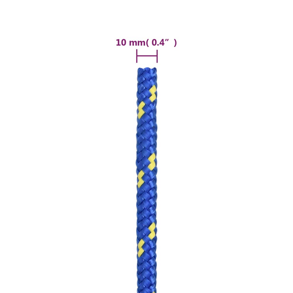 Vrv za čoln moder 10 mm 25 m polipropilen