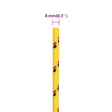 Vrv za čoln rumena 8 mm 25 m polipropilen