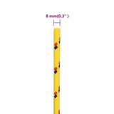 Vrv za čoln rumena 8 mm 50 m polipropilen