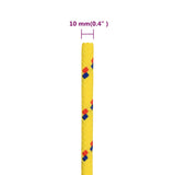 Vrv za čoln rumena 10 mm 100 m polipropilen