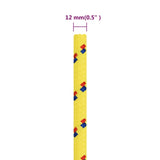 Vrv za čoln rumena 12 mm 25 m polipropilen