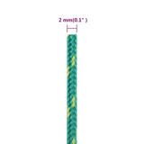 Vrv za čoln zelena 2 mm 250 m polipropilen