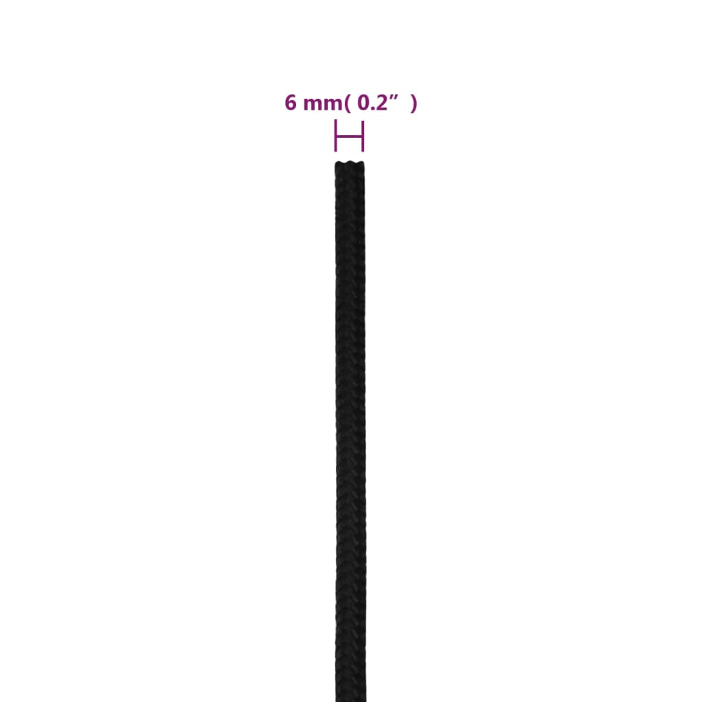 Delovna vrv bela 6 mm 50 m poliester