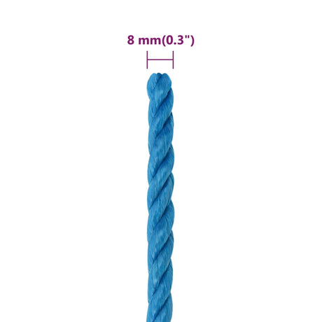 Delovna vrv moder 8 mm 50 m polipropilen