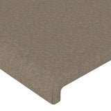 Posteljno vzglavje taupe 90x5x78/88 cm blago