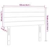 Posteljno vzglavje temno sivo 100x5x78/88 cm blago