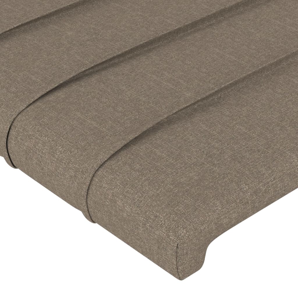 Posteljno vzglavje 2 kosa taupe 90x5x78/88 cm blago