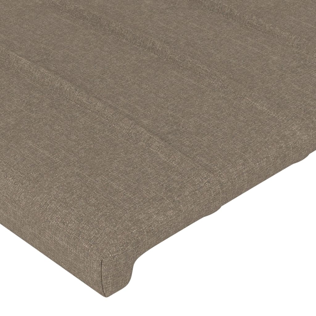 Posteljno vzglavje 2 kosa taupe 90x5x78/88 cm blago