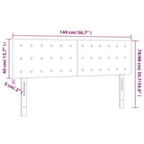 Posteljno vzglavje 2 kosa sivo 72x5x78/88 cm umetno usnje