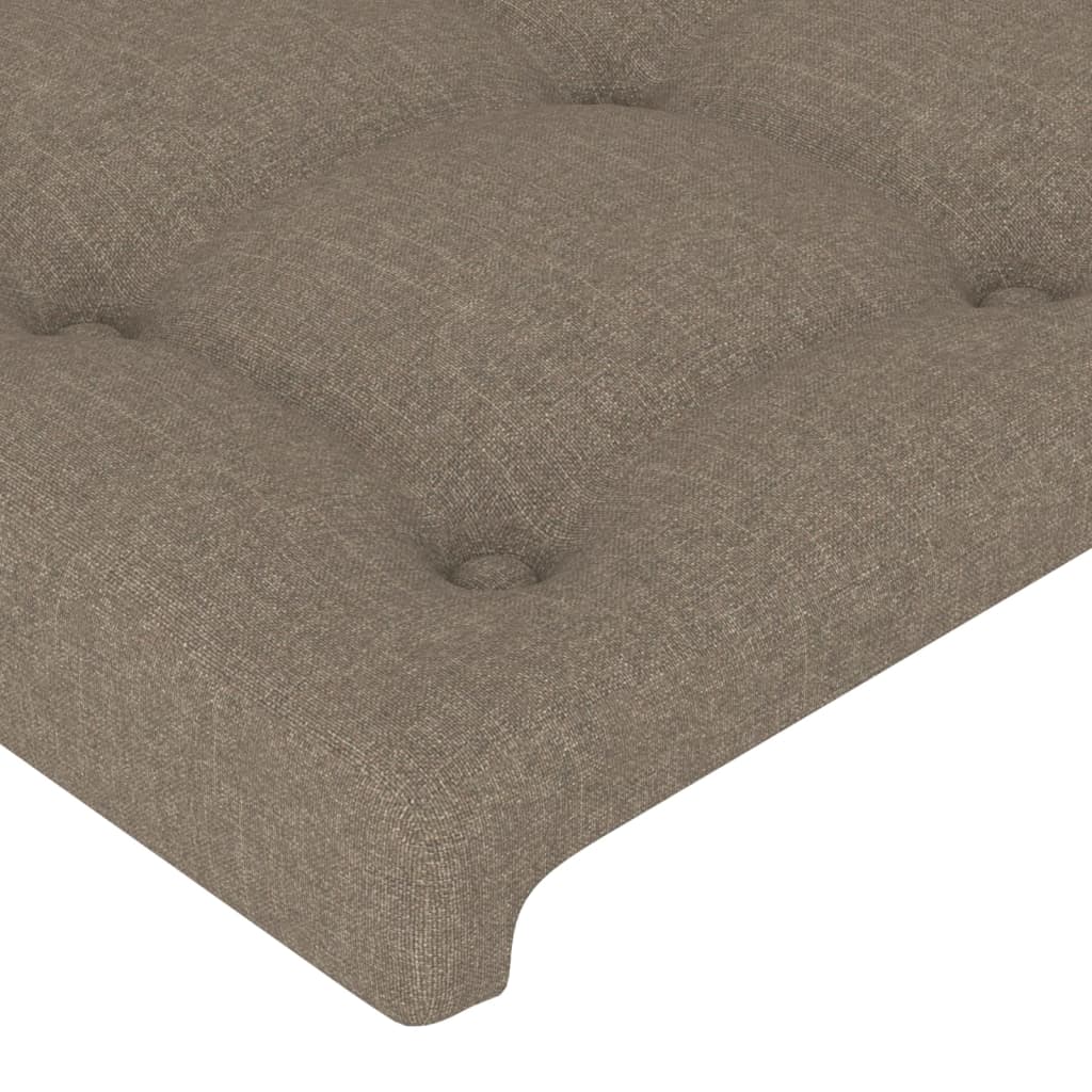 Posteljno vzglavje 2 kosa taupe 80x5x78/88 cm blago