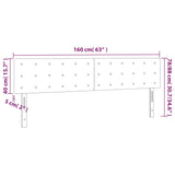 Posteljno vzglavje 2 kosa modro 80x5x78/88 cm blago