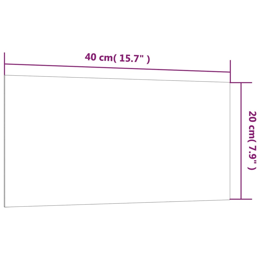 Stenska magnetna tabla črna 40x20 cm kaljeno steklo