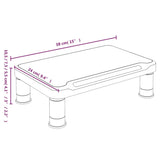 Stojalo za monitor črno 38x24x10,5 cm