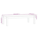 Klubska mizica 110x50x30 cm trdna borovina