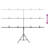 Stojalo za ozadje v obliki črke T 201x60x(70-200) cm