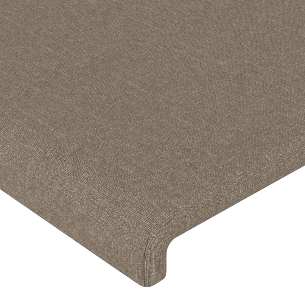 Posteljno vzglavje 4 kosa taupe 72x5x78/88 cm blago