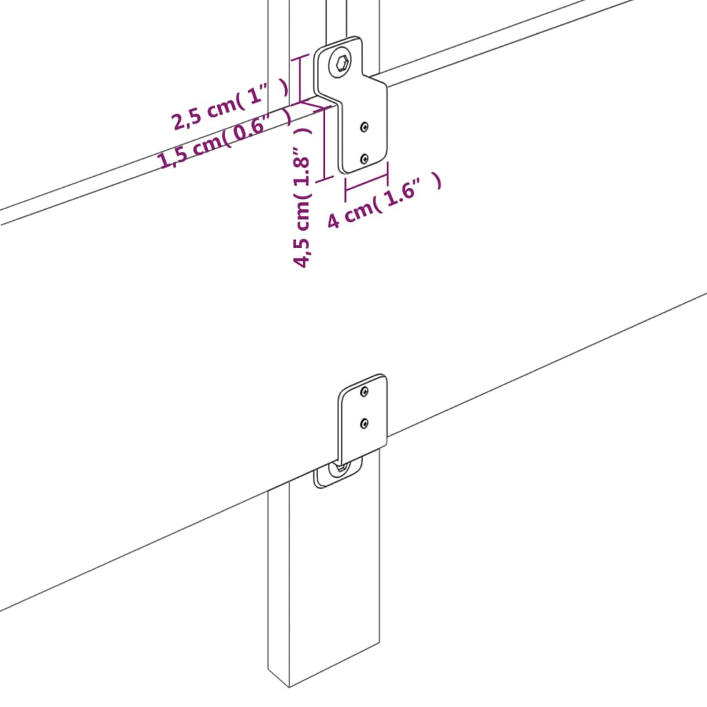 Posteljno vzglavje 4 kosa temno siv 72x5x78/88 cm žamet