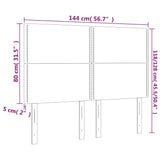 Posteljno vzglavje 4 kosa svetlo siv 72x5x78/88 cm žamet