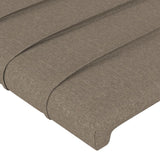 Posteljno vzglavje 4 kosa taupe 100x5x78/88 cm blago