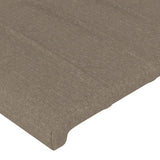 Posteljno vzglavje 4 kosa taupe 90x5x78/88 cm blago