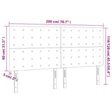 Posteljno vzglavje 4 kosa roza 100x5x78/88 cm žamet