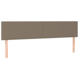 LED posteljno vzglavje taupe 180x5x78/88 cm blago