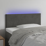 LED posteljno vzglavje temno sivo 90x5x78/88 cm žamet