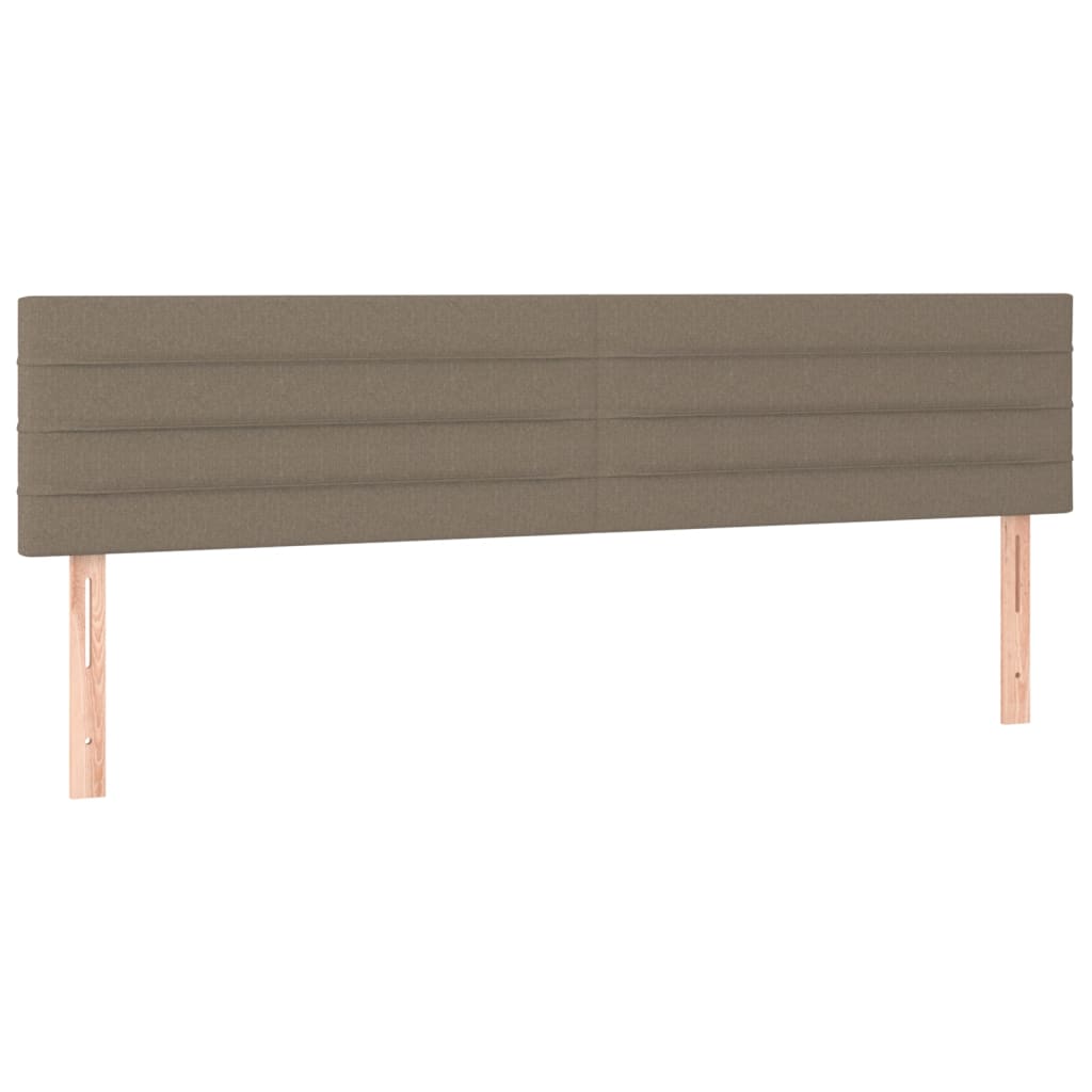 LED posteljno vzglavje taupe 180x5x78/88 cm blago