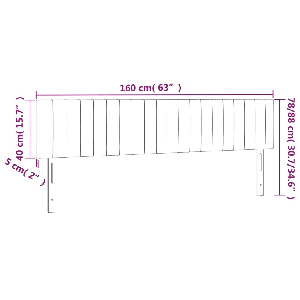 LED posteljno vzglavje svetlo sivo 160x5x78/88 cm blago