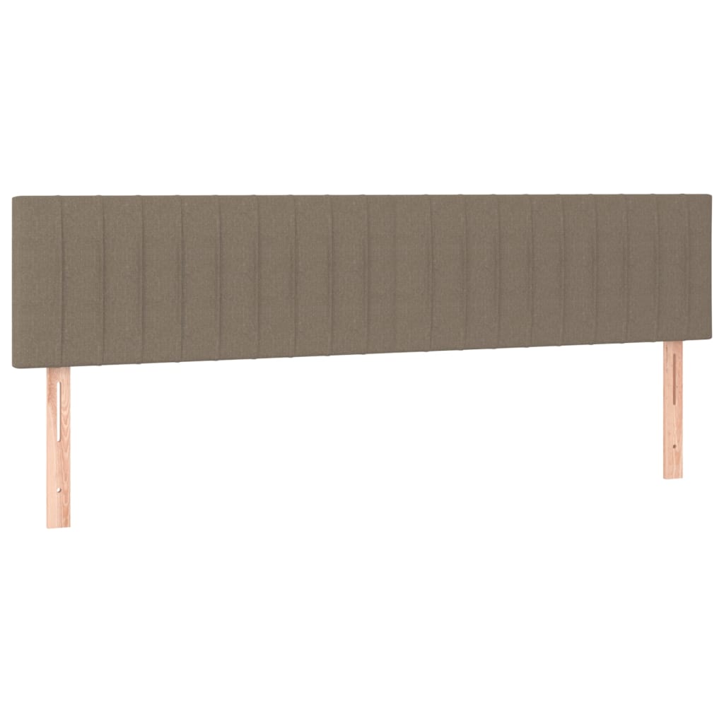 LED posteljno vzglavje taupe 180x5x78/88 cm blago