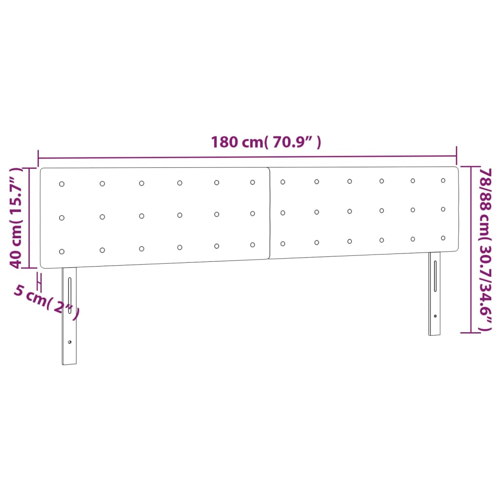 LED posteljno vzglavje svetlo sivo 180x5x78/88 cm žamet