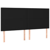 LED posteljno vzglavje črno 160x5x118/128 cm blago